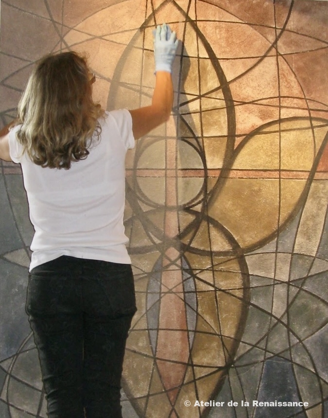 Notre Dame de L’Hermitage, Monastère des Maristes : Peintures murales par M. Crépin – Opérations de conservation et restauration